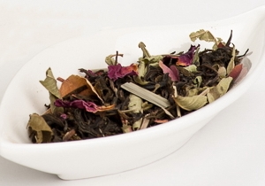 Rosy lemon earl grey green loose leaf tea