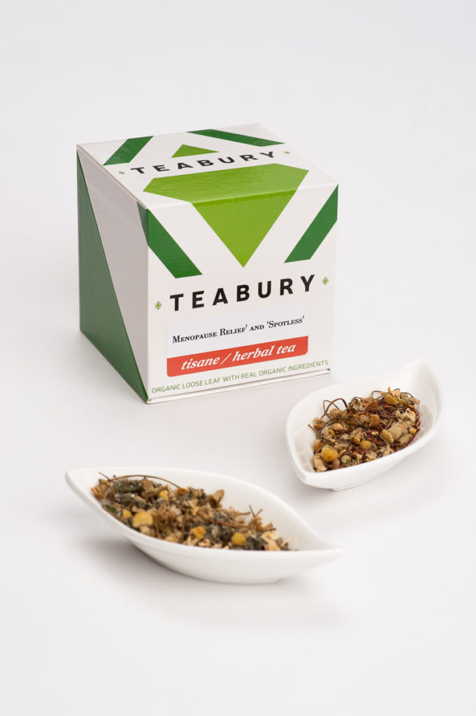 Menopause Relief and Spotless Tea Box Teabury